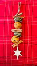 Star Charm Hanging Dried Fruit Garland