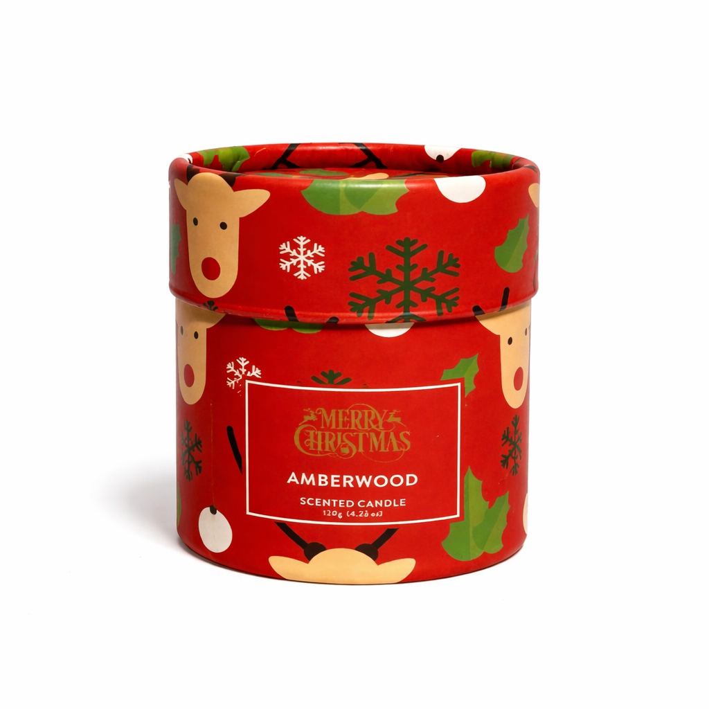 Amberwood Glow – Festive Woodland Candle