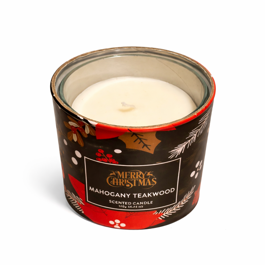 Christmas Scented Candle Gift Set – Festive Winter Trio | Woodland Collection UK