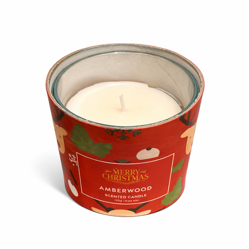 Amberwood Glow – Festive Woodland Candle
