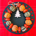 Festive Forest Fruit & Tree Wreath Ring