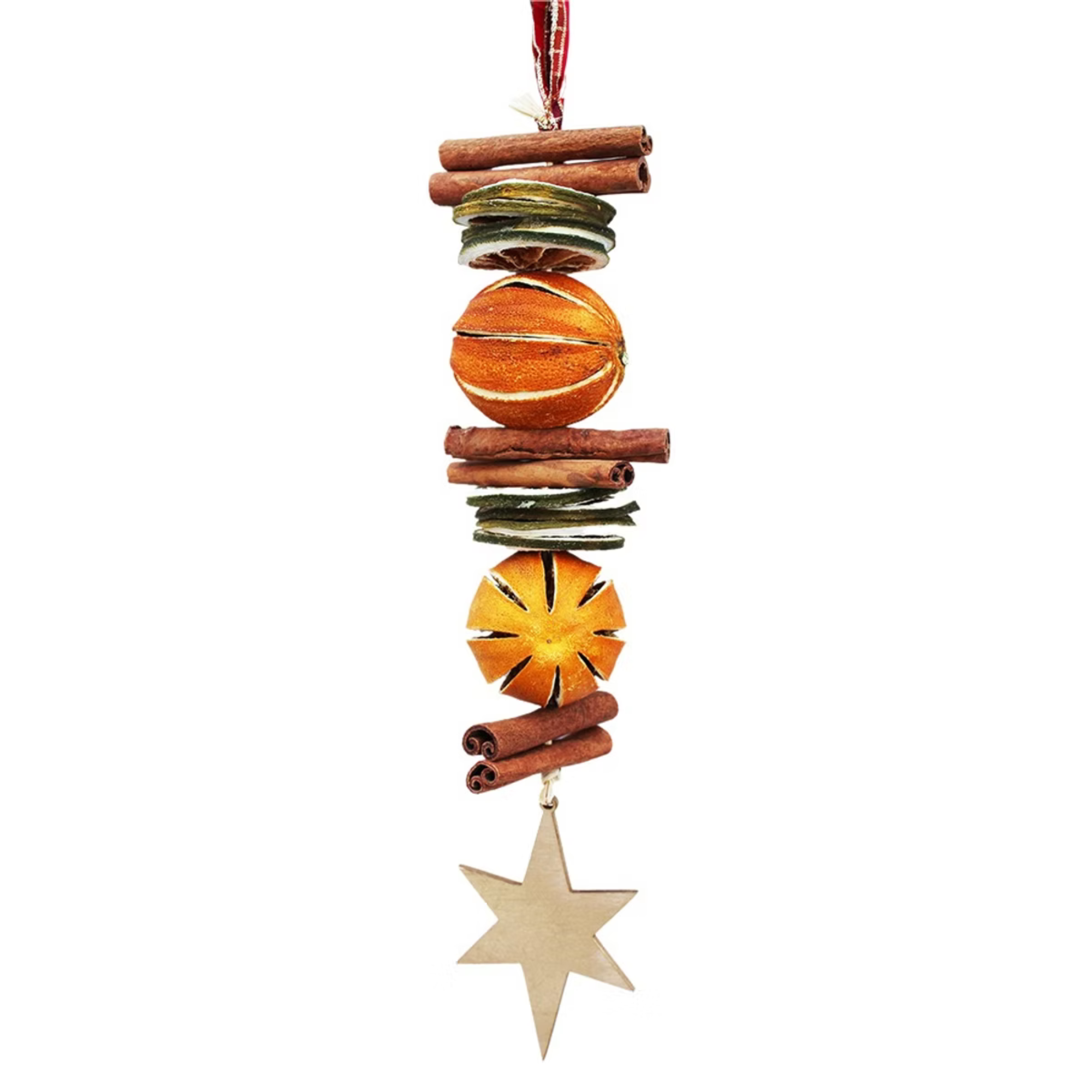 Star Charm Hanging Dried Fruit Garland