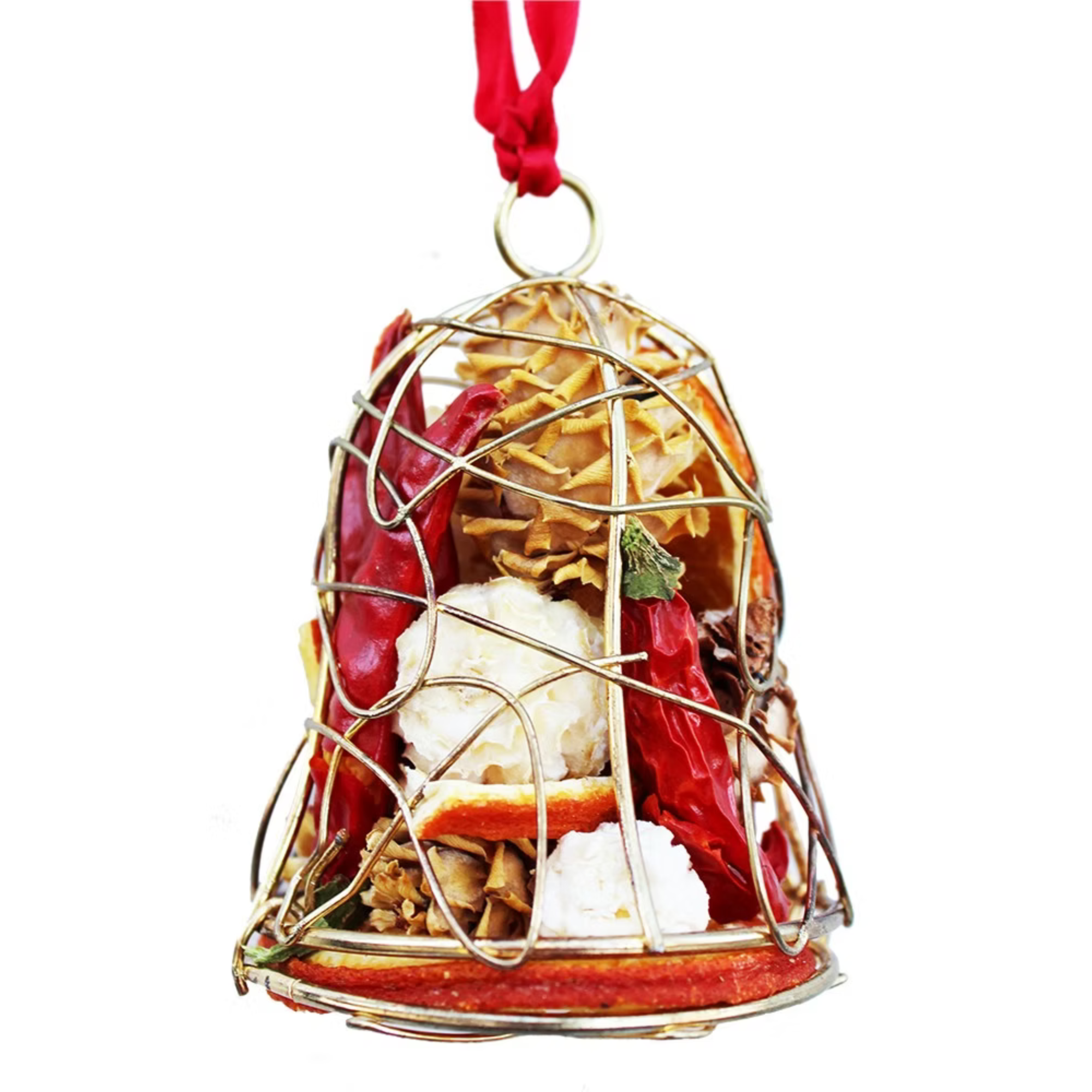 Mini Bell Dried Fruit Caged