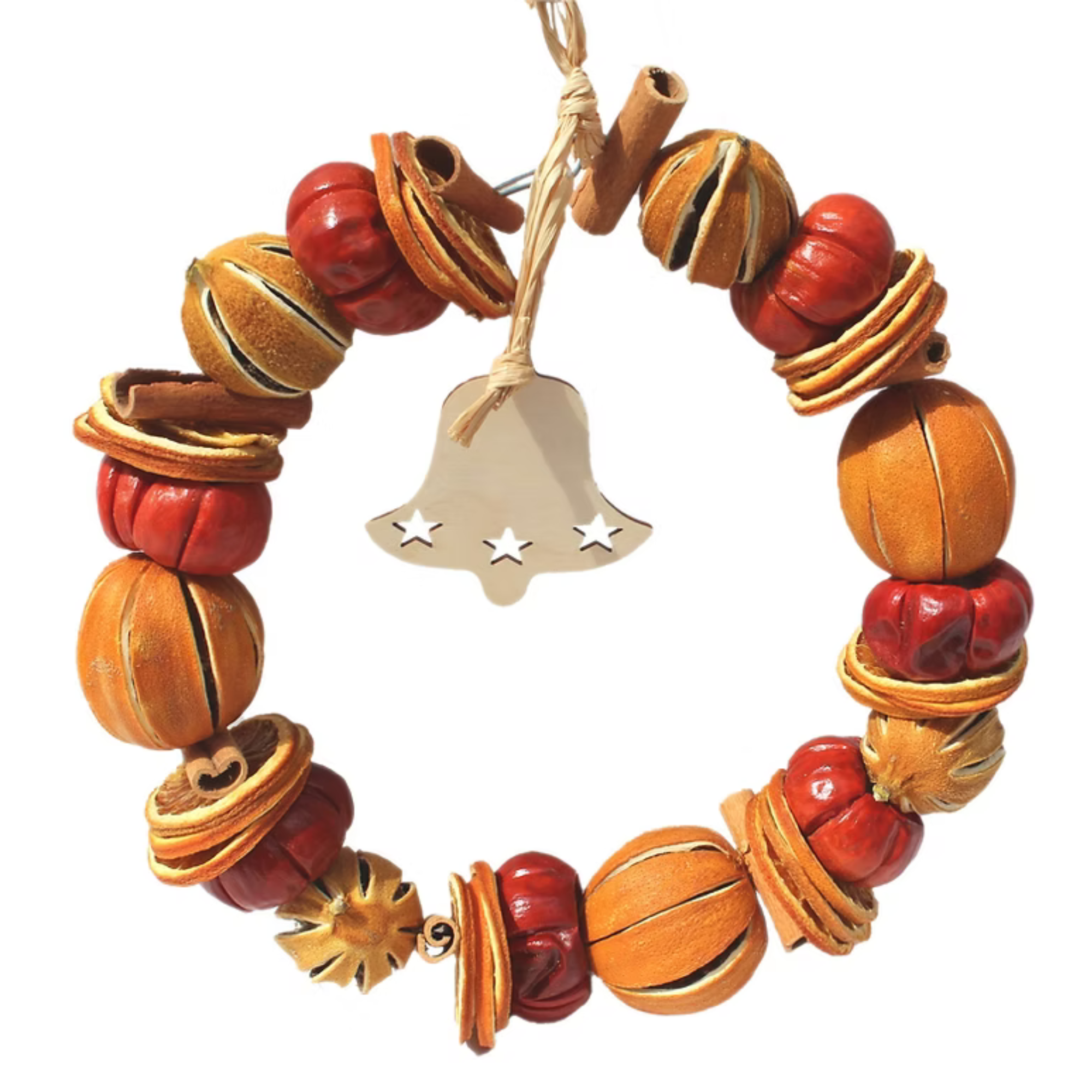 Spiced Orange & Bell Christmas Wreath Ring