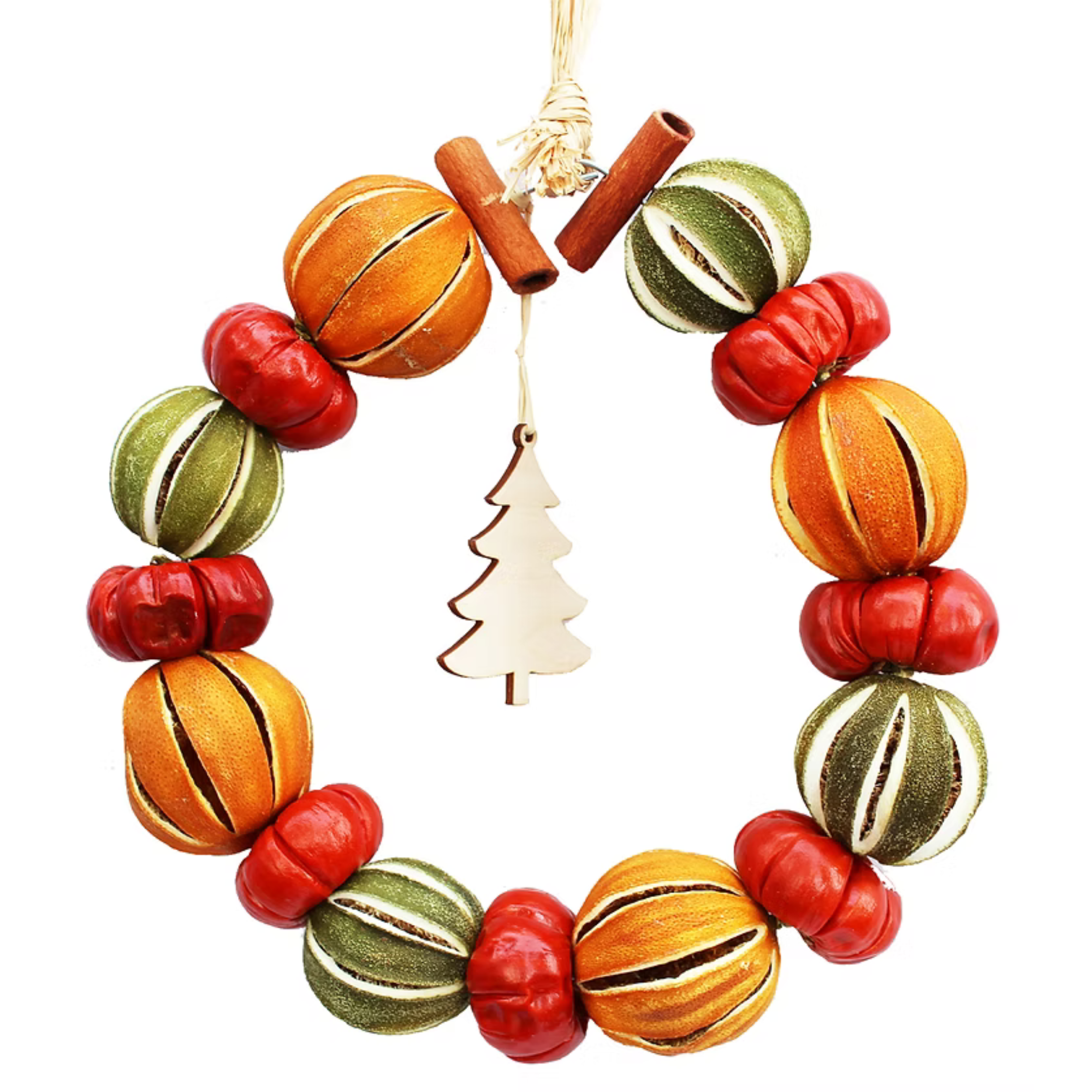 Festive Forest Fruit & Tree Wreath Ring