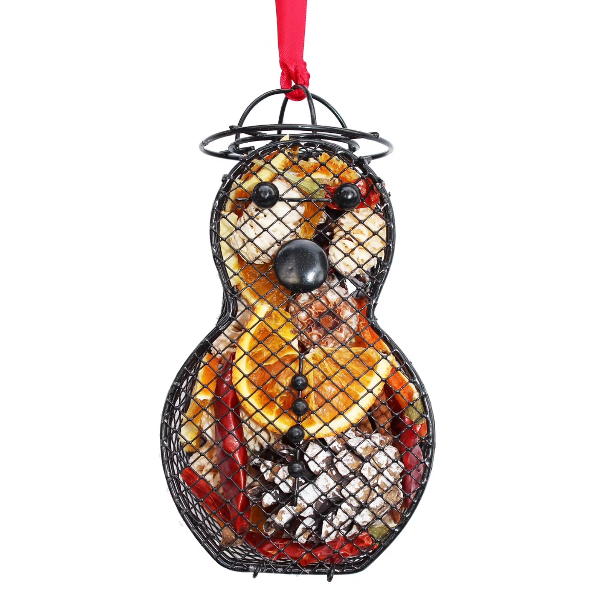 Snowman Dried Fruit Cage