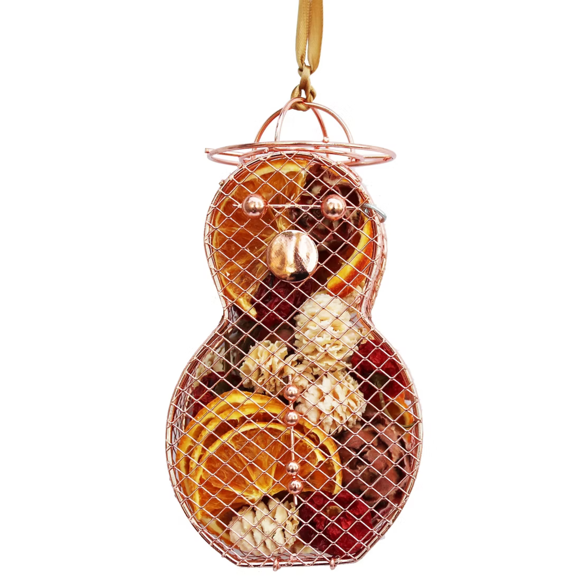 Snowman Dried Fruit Cage